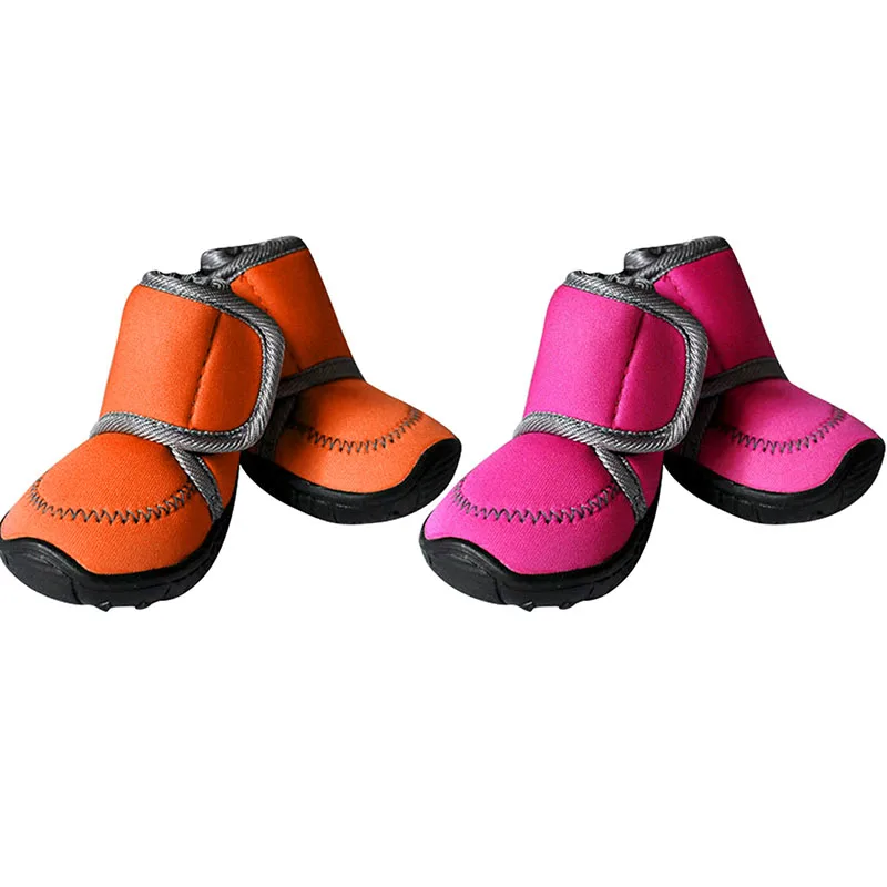 Candy Color Waterproof Pet Supplies Dog Shoes Anti-Slip Cotton Boots PETASIA XS XL For ChiHuaHua Product | Дом и сад