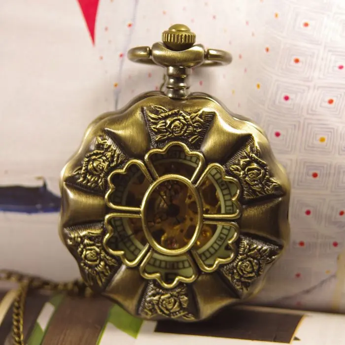 Новинка унисекс серебристые Механические карманные часы с циферблатом