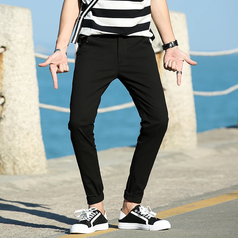 Осень-зима модные мужские брюки 2020 прямые повседневные классические хлопковые