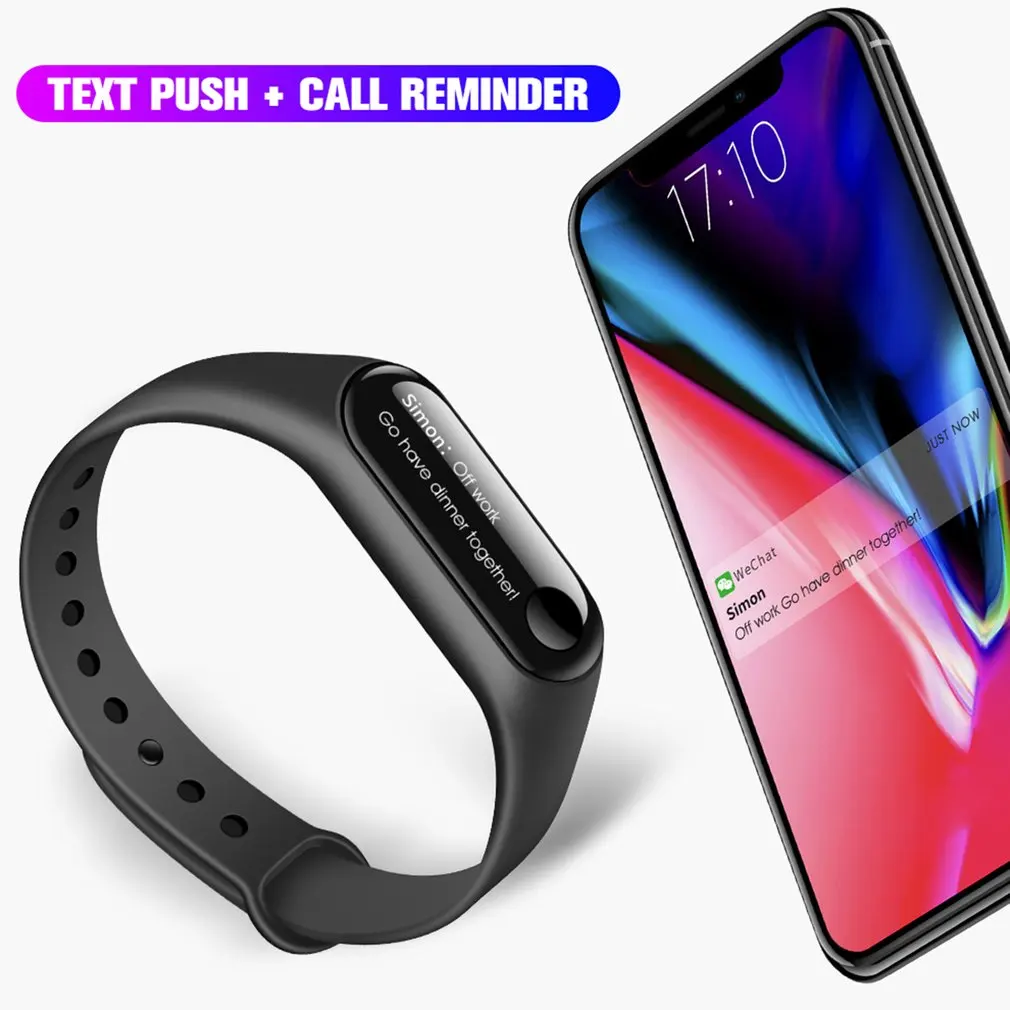 M3 умный Браслет OLED Сенсорный экран Фитнес трекер сердечного ритма мониторинг сна