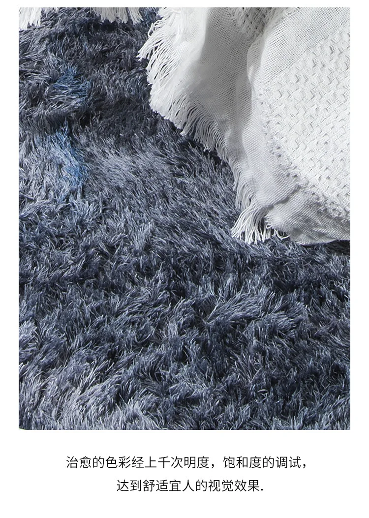 New Motley Plush Round Soft Carpets for Living Room Bedroom Fluffy Rugs Home Decor Shaggy Carpet Cloakroom Tea Table Floor Mats
