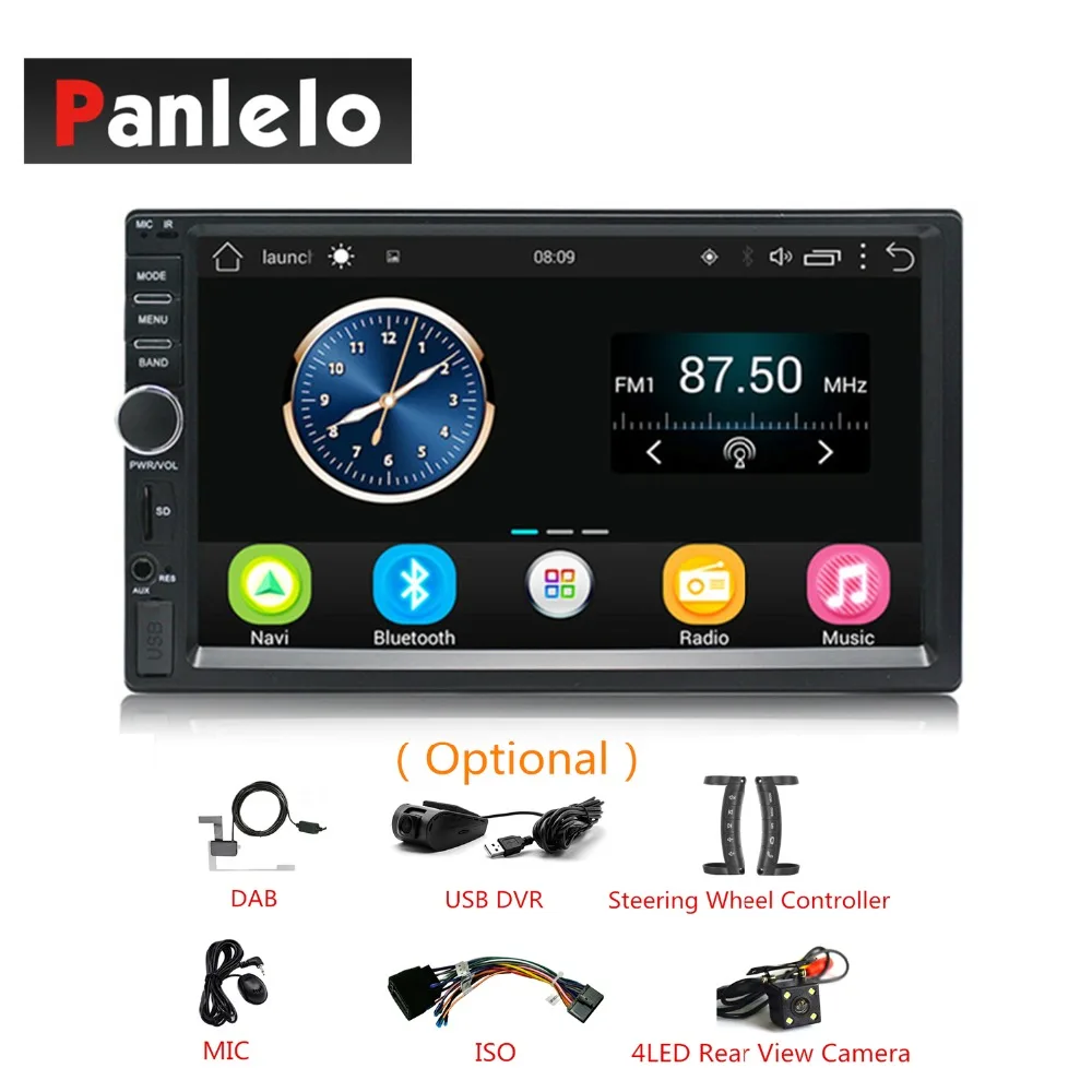 Автомагнитола 2 DIN на Android с GPS навигацией автомобильный видеоплеер 7 дюймов AM/FM