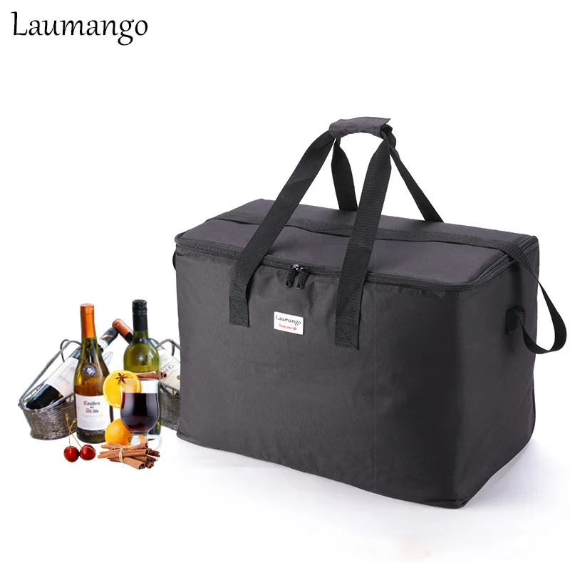 Laumango очень большая емкость сумки-холодильники термоизолированные Bento Box воды еда фруктов хранения сумка для пикника кулер bolsa termica