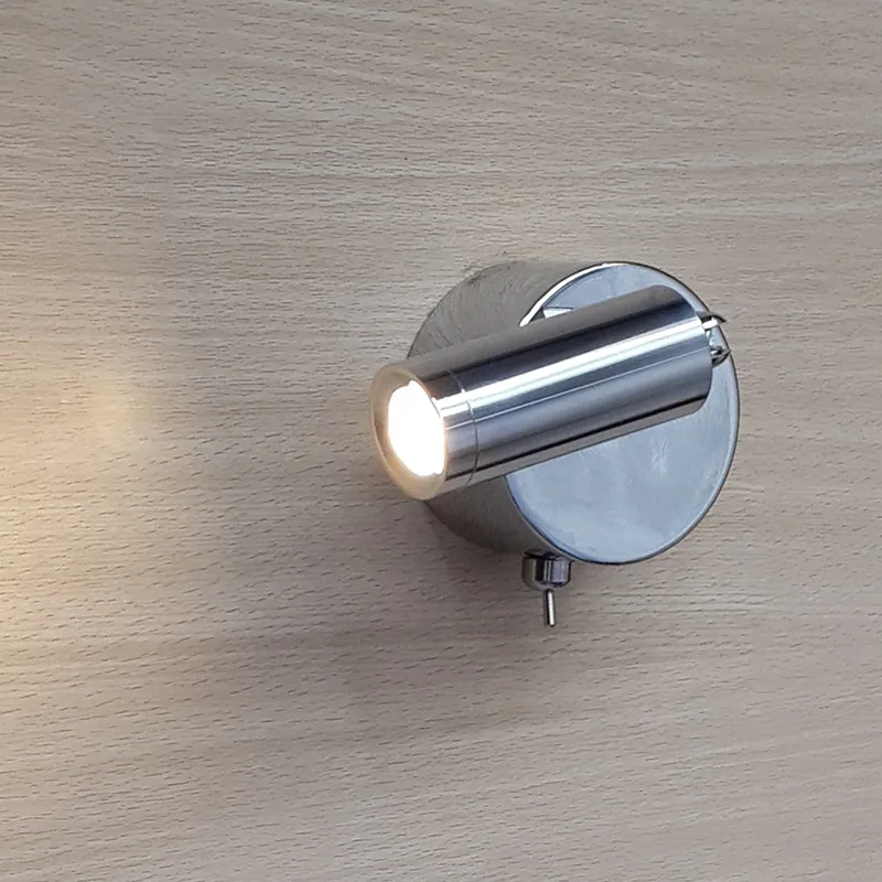 Topoch Designer Wall Light Built-in Driver Pan n Tilt Head 30 Degree Beam LED 3W Minimalist Chrome Finish for Bedroom RV Boat
Topoch Designer Wall Light Built-in Driver Pan n Tilt Head 30 Degree Beam LED 3W Minimalist Chrome Finish for Bedroom RV Boat