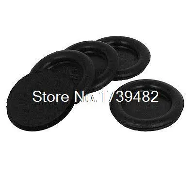 5 шт. черный резиновый закрытые слепые прикрывать отверстие провода Кабельная