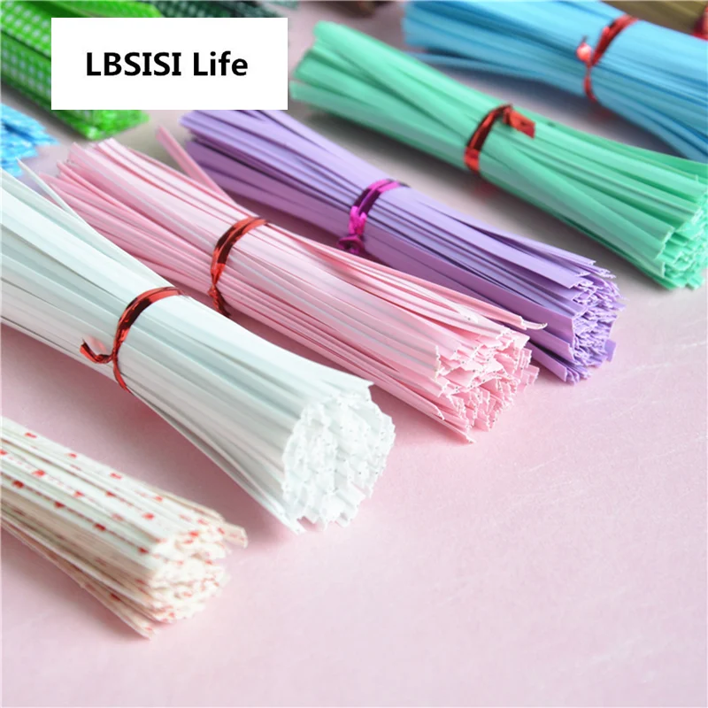LBSISI Life 100 шт 10 см Милая упаковка уплотнительная проволока для хлебобулочных упаковок для украшения хлеба и торта/проволочная стяжка