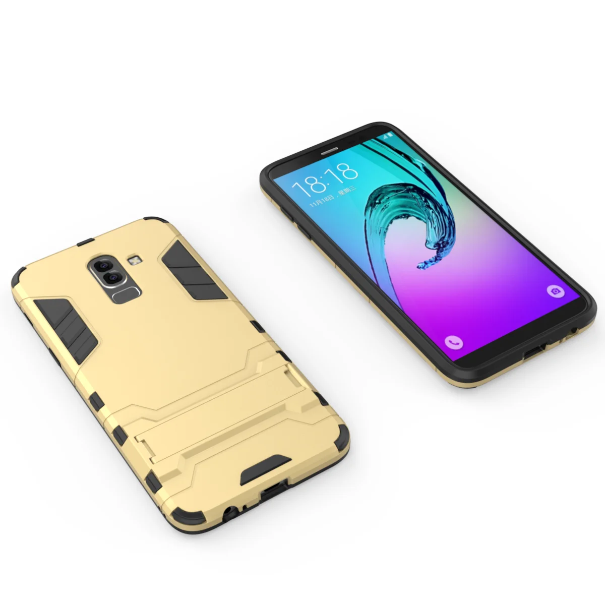 Гибридный чехол накладка из поликарбоната и термополиуретана для Samsung Galaxy J1 J2 Core