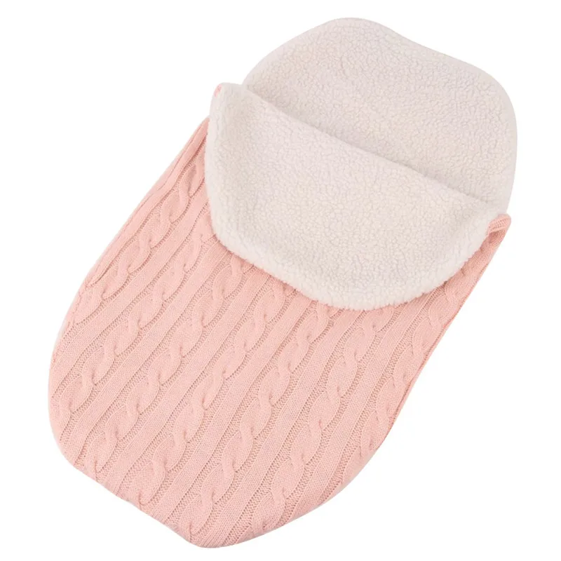

Hot Newborn Baby Knit Crochet Swaddle Wrap Swaddling Blanket Warm Sleeping Bag Drop Shiping