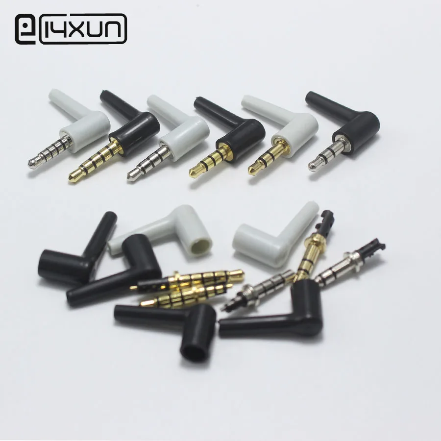 4 шт. 3 5 мм полюсная гарнитура штекер Правый ангел аудиоразъем разъем адаптера для