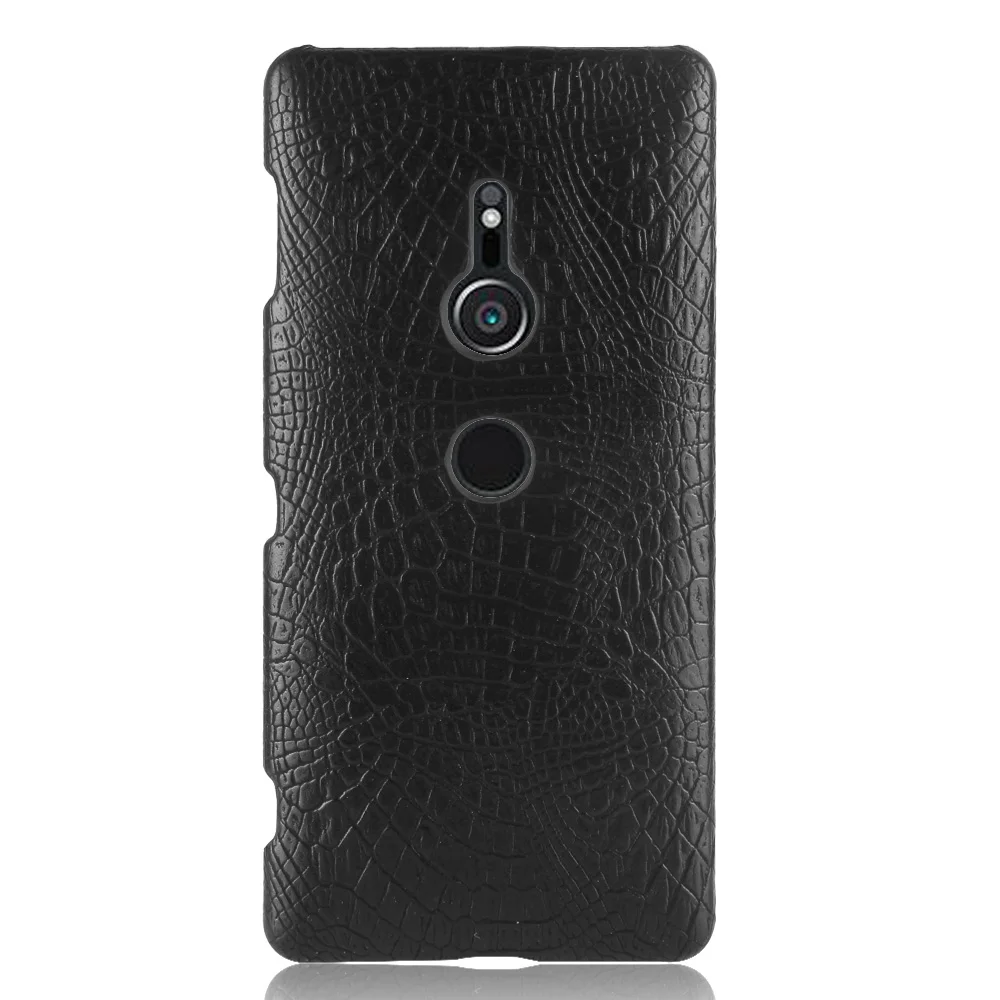 Для Sony Xperia XZ2 чехол Роскошный Жесткий для телефона из искусственной кожи H8216 H8266