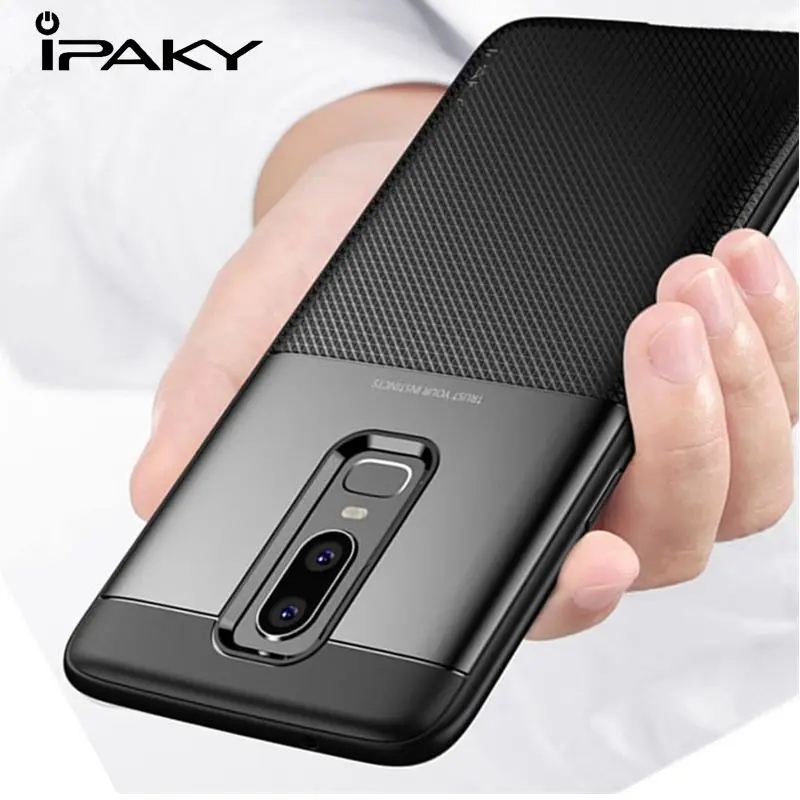 Чехол IPAKY для Oneplus 6 чехол One plus Мягкий защитный из ТПУ задней панели 1 +