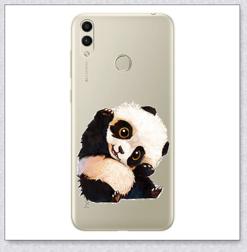 020 Силиконовый чехол для huawei honor 8c 8x, милый бампер с принтом, чехол для huawei honor 8 C X, Fundas Coque, задняя крышка для телефона - Цвет: 020