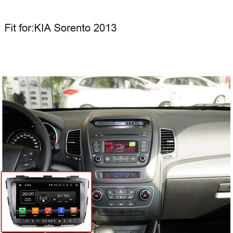 HaiSunny 4G ram Android 8 0 автомобильный DVD для KIA Sorento 2013 Восьмиядерный 32G rom радио gps плеер