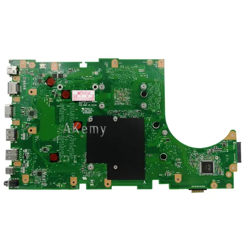X756UQK Laptop motherboard For Asus X756UWK X756UQ X756UXM X756UV X756UVK mainboard 90NB0C30 R04000 2GB Graphic I3 7100U |Материнские