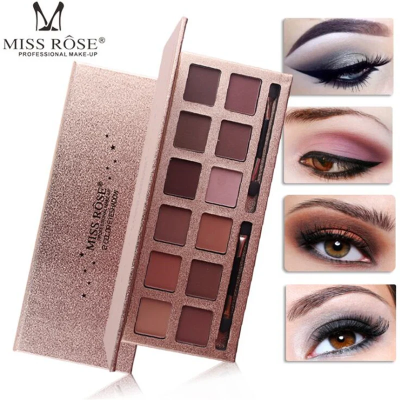 

2018 New Fashion 12Colors Eyeshadow Palette Professional Matte EyeShadow Palette Glitter Eye Shadow Nude Makeup Cosmetics