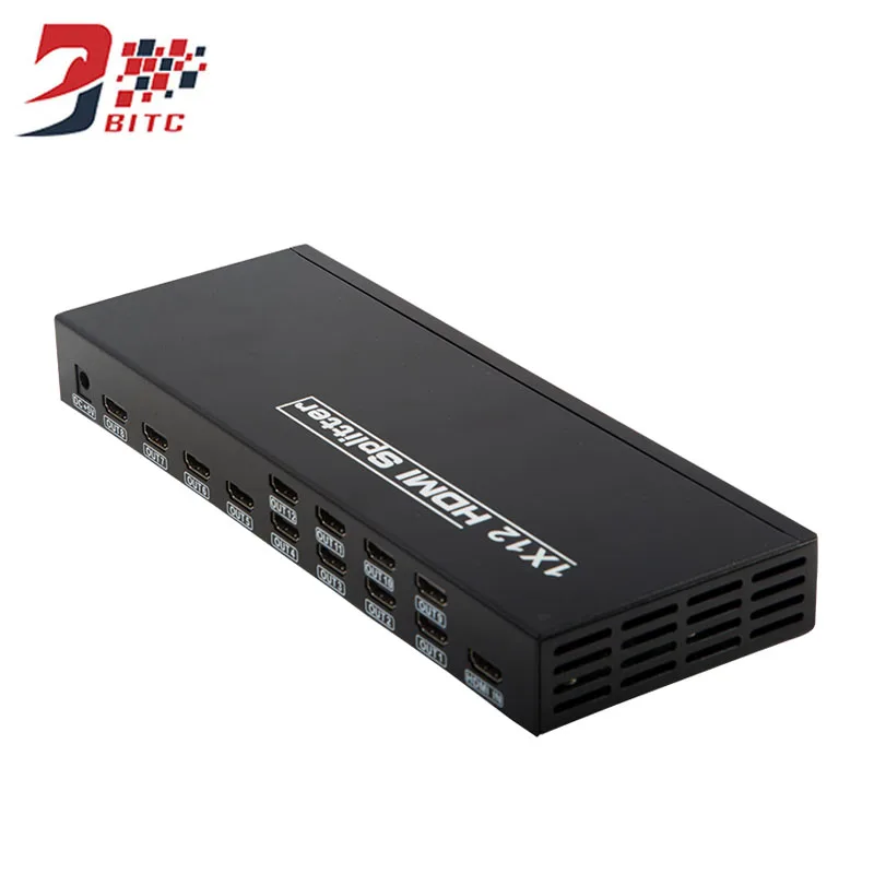 HDMI разветвитель распределитель 1X12 видео настенный контроллер 1 в 12 выход 4 k@ 30Hz EDID RS232 для ПК DVD lcd, Plug and Play