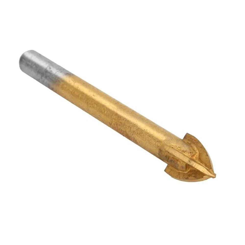 Стекло дрель кросс бит 4/5/6/8/10/12 мм titanium покрытием бурения круглый хвостовик