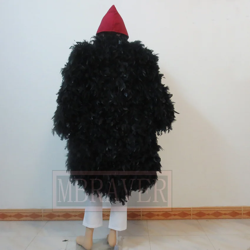 Цельный костюм для косплея донкиксота РОЗОВОГО СЕРДЦА пальто с перьями + рубашка