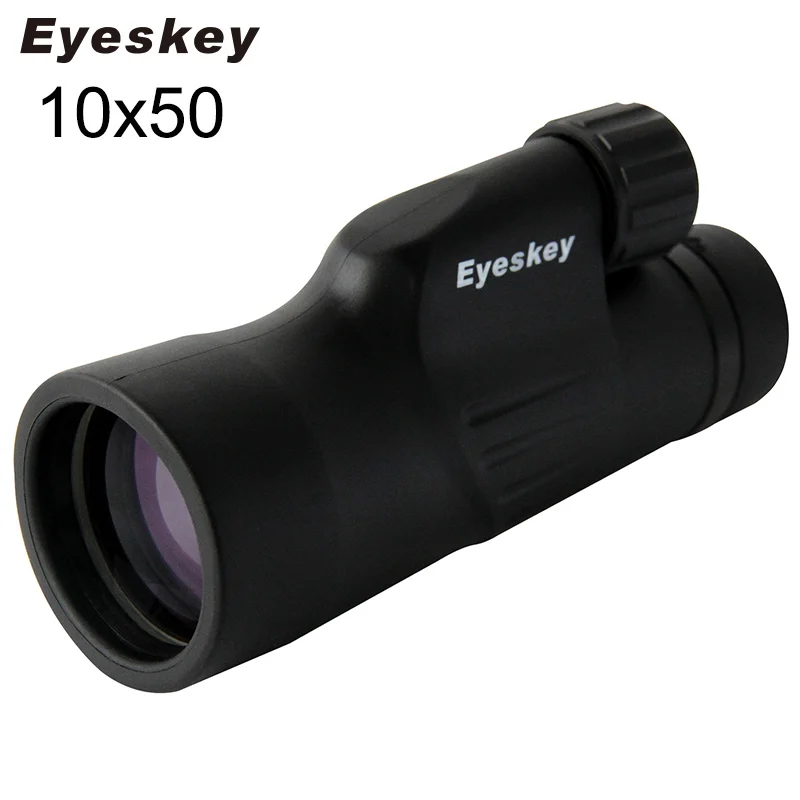 Монокуляр Eyeskey 10х50 водонепроницаемый с регулируемым наглазником монокулярная