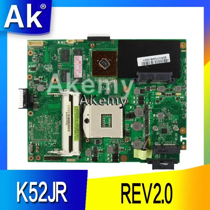 AK K52JB материнская плата для ноутбука For Asus K52JE K52JR K52JC K52JT K52J A52J X52J тестовая