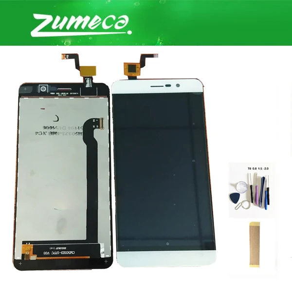 ЖК-дисплей для Cubot Z100 P12 сенсорный экран стекло в сборе белый черный цвет с