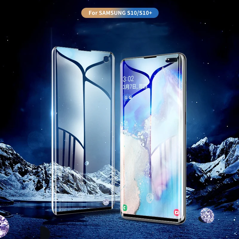 Для Samsung Galaxy S10 S10E Note 10 Plus Pro E Nano защита для жидкого экрана закаленное стекло жидкое