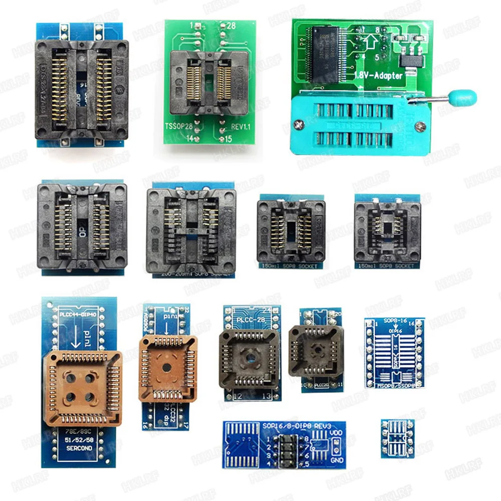 Новейший XGECU программатор TL866II PLUS + 24 адаптера TL866A TL866CS высокоскоростной USB Bios