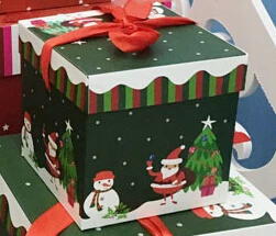 Green Santa Claus Новейшая Горячая Красивая квадратная коробка для конфет Рождественская вечеринка любимые подарочные коробки Декор ко дню рождения DIY - Цвет: Green Santa Claus