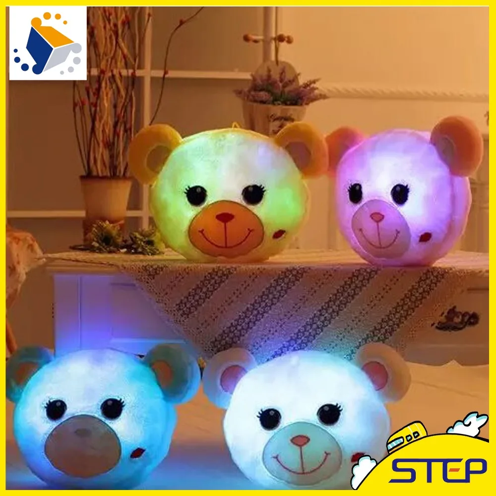 2016 Горячая Распродажа LED ночник светящийся 3D Медведь плюшевая игрушка красочный