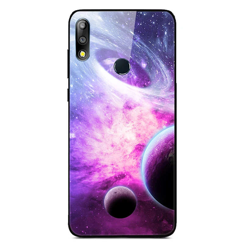 Для Asus Zenfone Max Pro M2 ZB631KL чехол из закаленного стекла с изображением планеты космос, стеклянный чехол на заднюю панель для Asus ZB631KL ZB 631KL ZB 631 KL