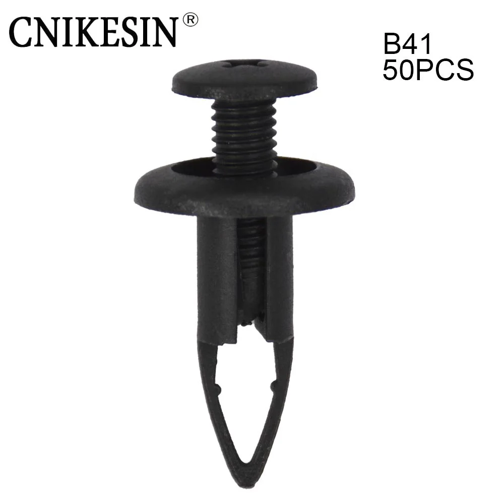 CNIKESIN 50 шт. B41 9 мм отверстие нейлон Push Тип щит фиксаторы заклепки зажимы бампер