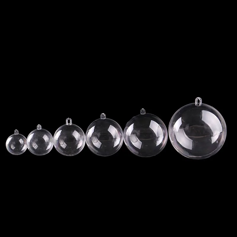 10 шт. рождественские украшения шар пластиковый круглый полый держатель для