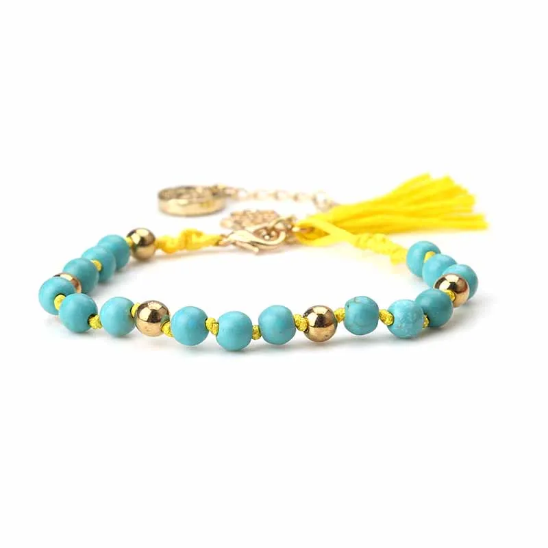 Модные ювелирные изделия женские элегантные 7 цветов золотые бусины Хамса от