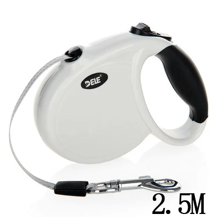 white XS HOOPET автоматический выдвижной собачий поводок для кошки для легкого захвата 3 м/5 м Тяговый поводок для собаки для маленьких средних домашних собак - Цвет: white XS