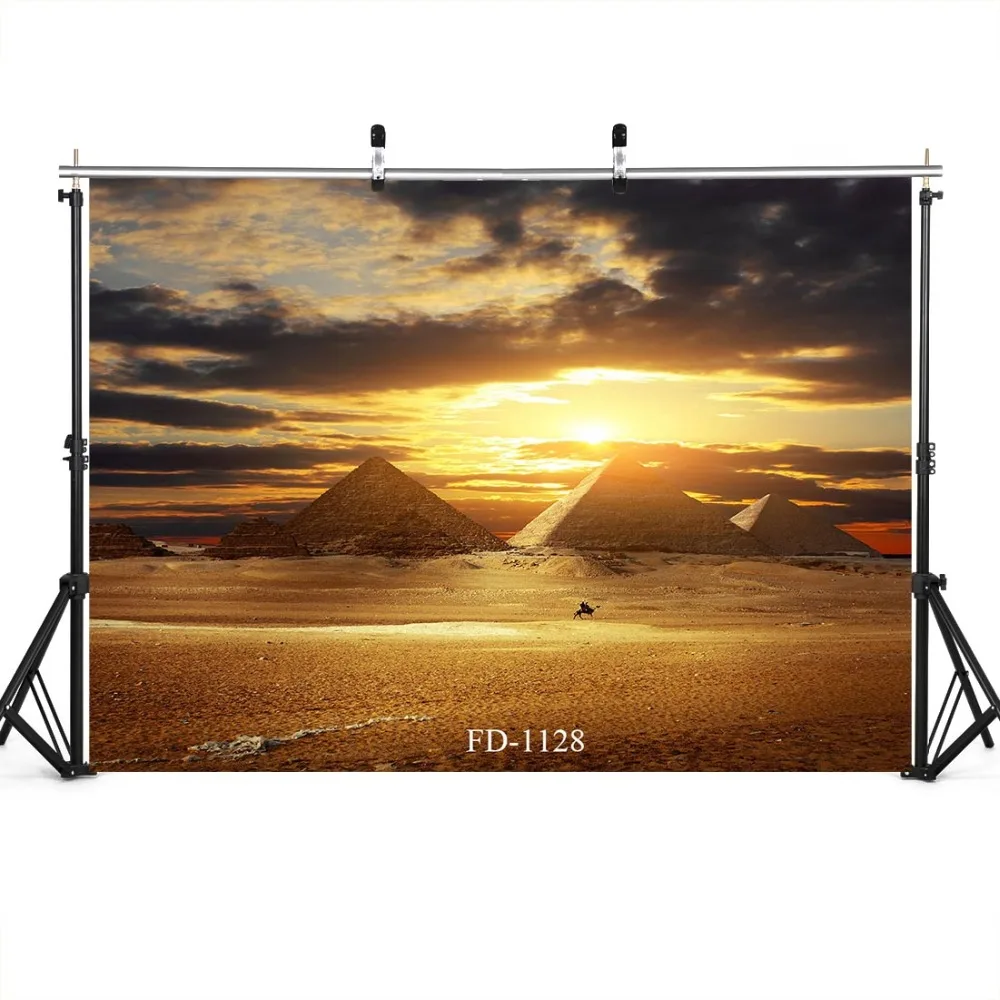 Пирамида фон для фотосъемки с изображением заката портрет фотосессии из