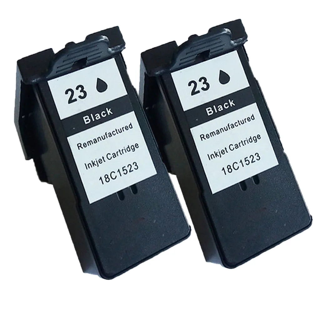 2 черный пакет совместимый для Lexmark 23 24 чернильный картридж X3530 X3550 X4550 X4530 Z1420