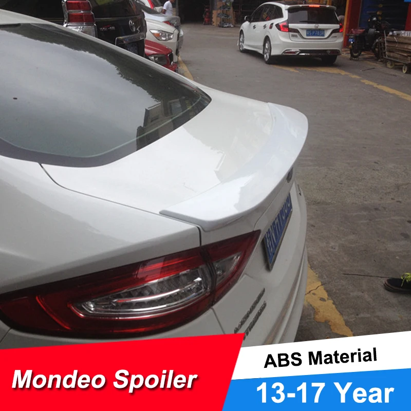 

JNCFORURC Rear Trunk Car Spoiler Wings For Ford Mondeo Fusion 2013 14 15 16 17 18 ABS Plastic Ducktail Lip Car Spoilers Wings