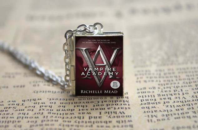 Vampire Academy Book Locket Necklace Keyring silver &amp bronze tone B2354 | Украшения и аксессуары