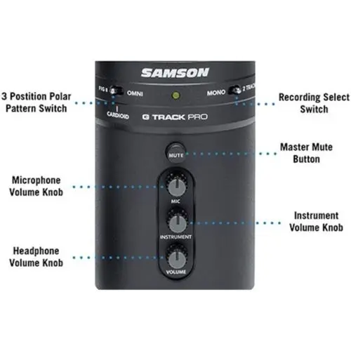 Оригинальный профессиональный usb микрофон Samson G Track Pro Plug and play с аудиоинтерфейсом