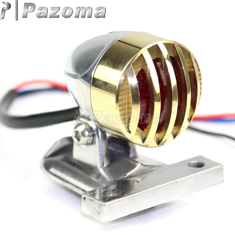 PAZOMA красный светодиодный задний фонарь Универсальный стоп-сигнал мотоцикла с
