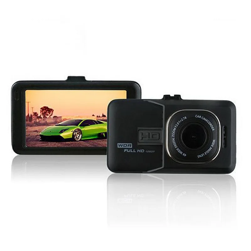 TOSPRA 3/3. 2 дюйма Full HD 1080P камера рекордер автомобильная камера двойная Dash Cam Черная Камера для наблюдения за парковкой автомобильная dvr камера