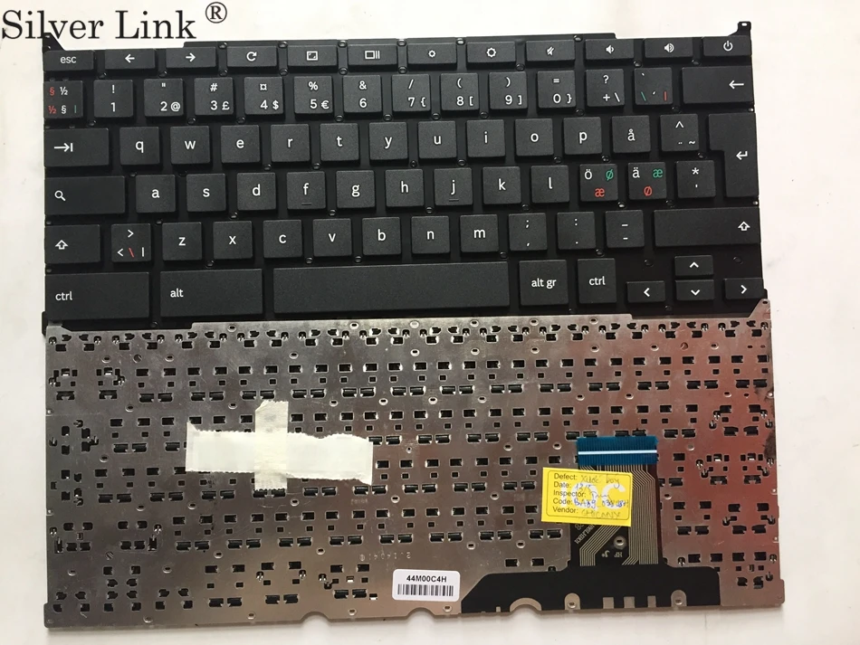 NE Скандинавская клавиатура для Samsung Chromebook XE303 XE550 XE500 XE505 XE303C12 XE550C21 500T1C черная ND