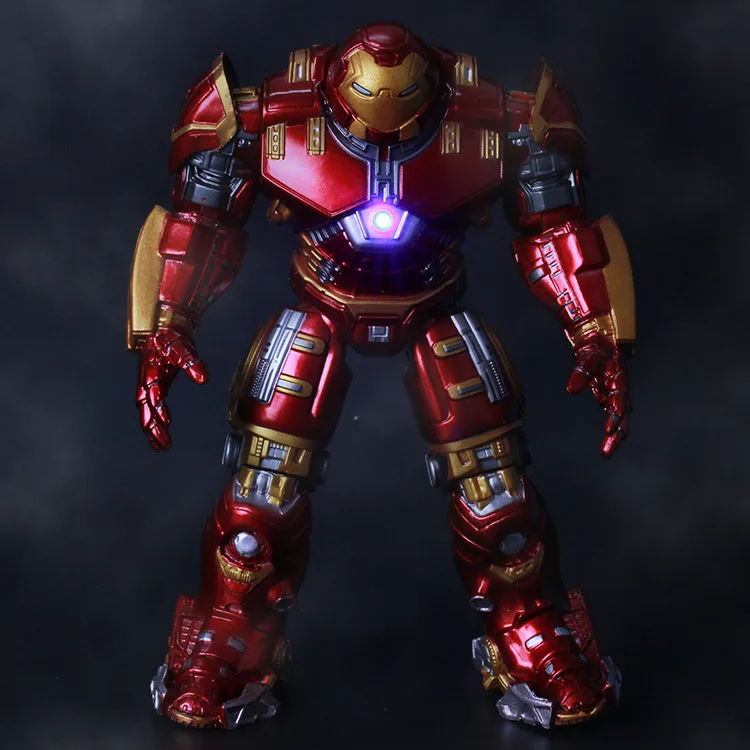 Фильм Мстители 18 см Возраст Ultron свет с металлической эмблемой Железного Человека