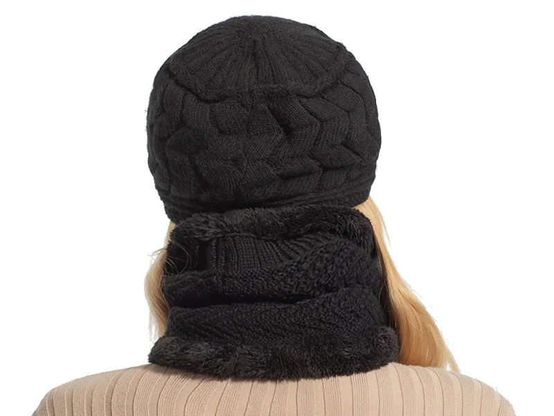 AETRUE Skullies Beanies, женская вязаная шапка, шарф, женские зимние шапки для женщин, шапка, одноцветная Балаклава, маска, Feminino Beanie, шапка