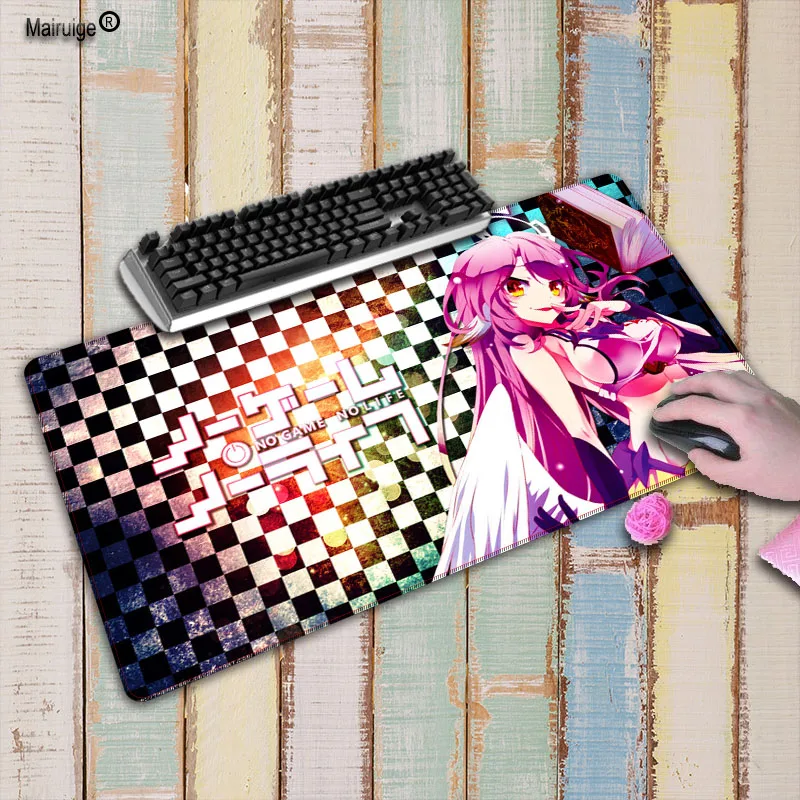 Mairuige NO Game No Life pictures DIY Коврик для мыши L XL Super grande большой коврик для мыши игровой коврик для клавиатуры компьютерный планшет мышь pa