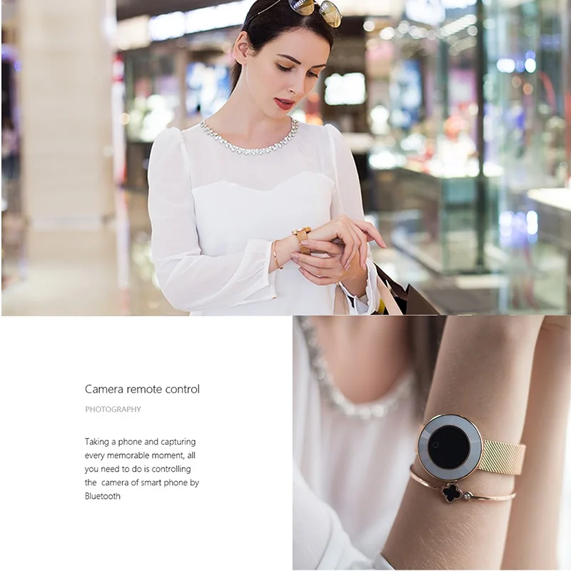 Bluetooth Смарт-часы для женщин пульсометр кровяное давление водонепроницаемый