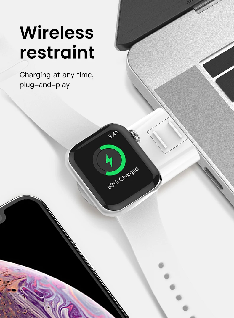Ionct быстро Беспроводной часы Зарядное устройство для наручных часов iWatch серии 1/2/3/4 Магнитная Зарядка через usb Беспроводной для наручных часов Apple Watch, Зарядное устройство
