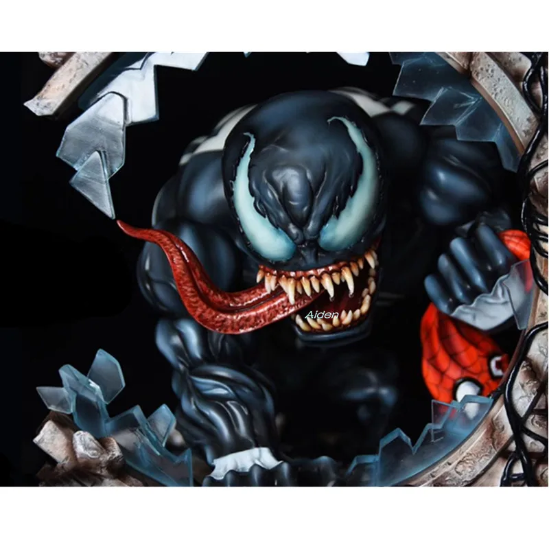 10 &quotСтатуя Венома Эдварда&quot Eddie &quotBrock Bust Человек-паук супергерой GK фигурка