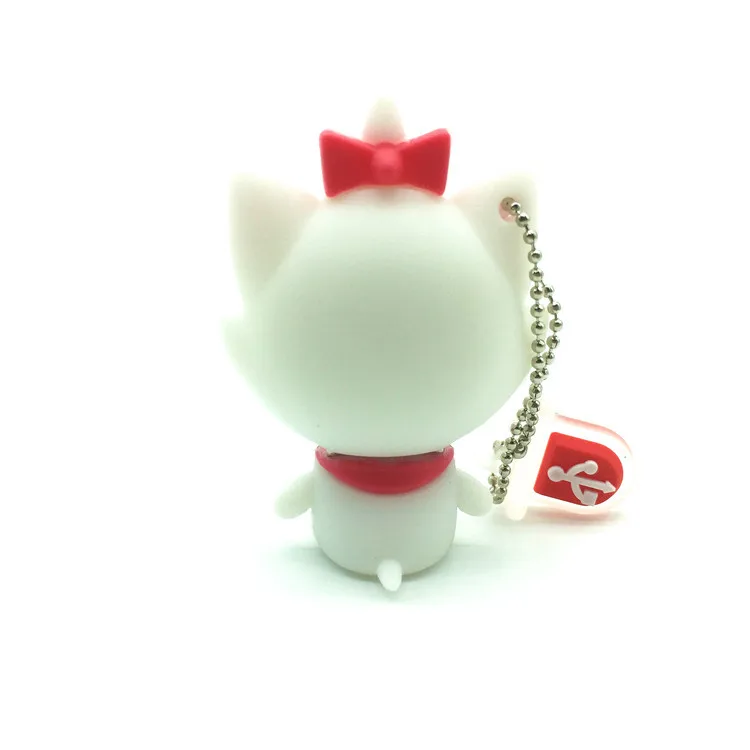 Новый Модный Милый мультяшный Кот usb 4 ГБ 8 16 32 64 Флешка креативный подарок для