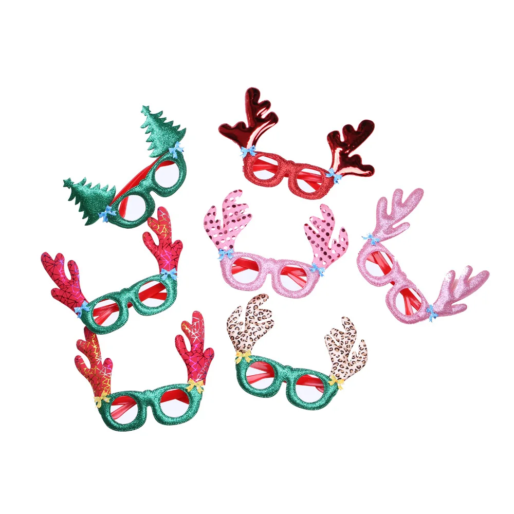 

Party Masquerade Cosplay Eye Glasses Christmas Decor Costume Boys girls light Elk Antler